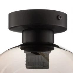 Eko-Light Loftlamper > Loftlampe Sofia med røggrå glasskærm