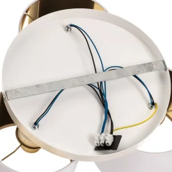 Luminex Loftlamper > Loftlampe Soho, cylindrisk, 3 lyskilder, hvid/guld