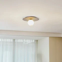 EMIBIG LIGHTING Loftlamper > Loftlampe Solar, sort/opal, 1 lyskilde