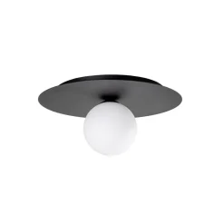 EMIBIG LIGHTING Loftlamper > Loftlampe Solar, sort/opal, 1 lyskilde