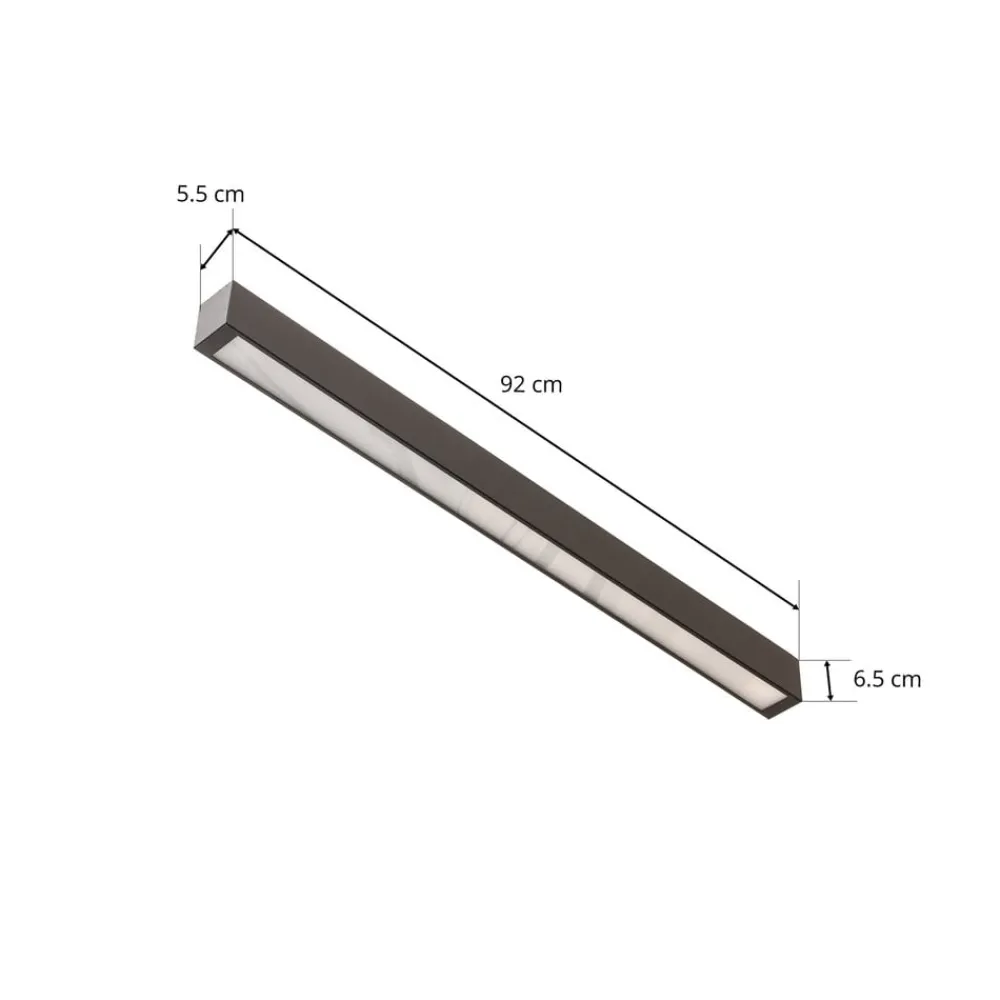 Nowodvorski Lighting Loftlamper|Loftlamper > Loftlampe Straight sort 92 cm