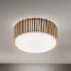 ORION Loftlamper > Loftlampe Tarta, Ø 50 cm, træ, tekstildiffusor, 4 x E27