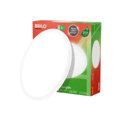 Arbejdsrum/Kontor ^ Briloner Loftlampe Tava A, Ø 42 cm, plast, hvid
