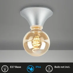 Loftlamper ^ Briloner Loftlampe Tepel til badeværelset IP44 E27 krom mat
