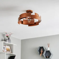 Loftlamper ^ Euluna Loftlampe Tori, kobber