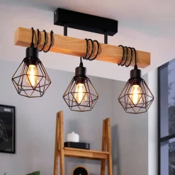 Loftlamper|Loftlamper ^ EGLO Loftlampe Townshend 5 med 3 gitterskærme