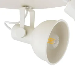 Argon Loftlamper|Loftlamper > Loftlampe Trogir, beige, 3 lyskilder, stål, Ø 30 cm
