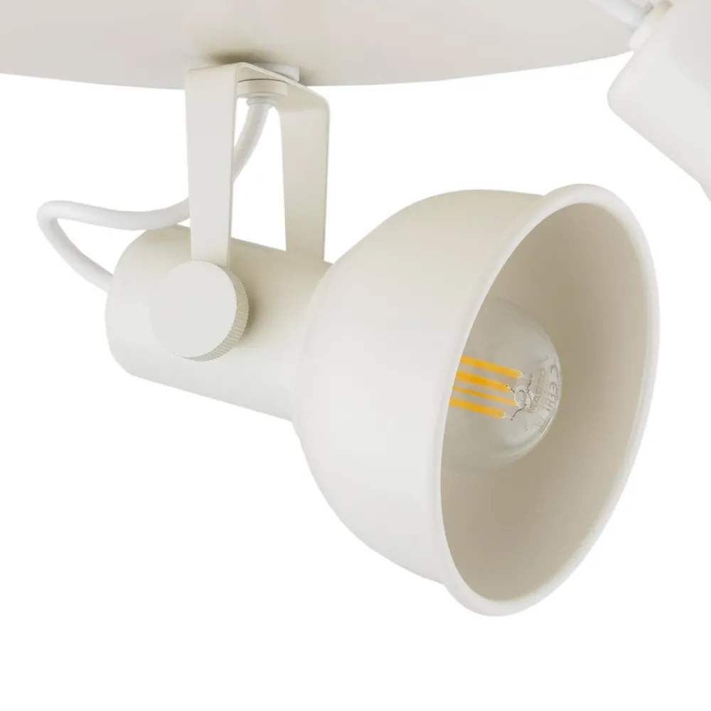 Argon Loftlamper|Loftlamper > Loftlampe Trogir, beige, 3 lyskilder, stål, Ø 30 cm