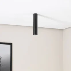 SOLLUX LIGHTING Loftlamper|Spotlights > Loftlampe Tube i cylinderform, sort