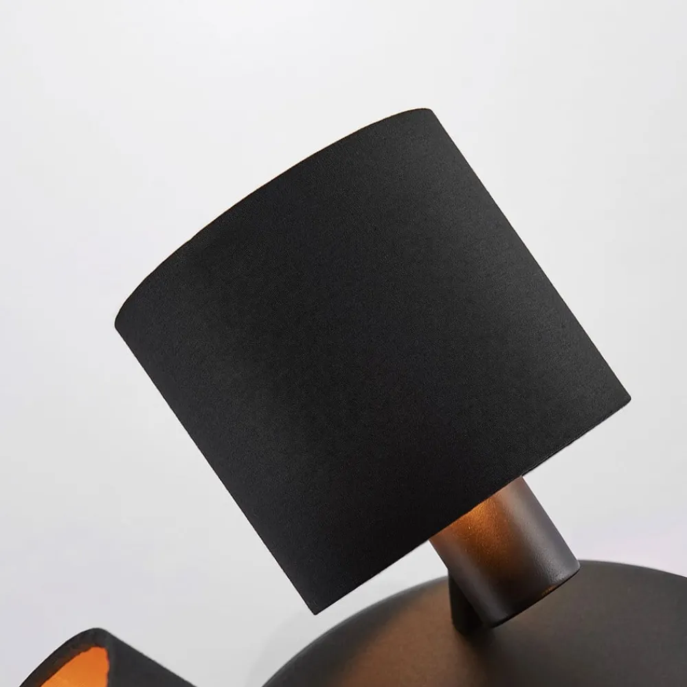 Lindby Spotlights > Loftlampe Vasilia i sort og guld, 3 lyskilder.