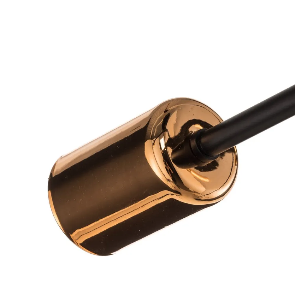 Loftlamper ^ EMIBIG LIGHTING Loftlampe Veken 6B i sort og kobber