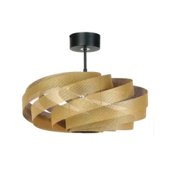 Euluna Loftlamper > Loftlampe Vento, guldfarvet, Ø 50 cm