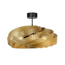 Euluna Gang|Loftlamper > Loftlampe Vento, guldfarvet, Ø 60 cm