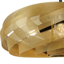 Euluna Gang|Loftlamper > Loftlampe Vento, guldfarvet, Ø 60 cm