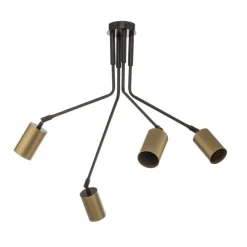 EMIBIG LIGHTING Loftlamper > Loftlampe Verno 4 Black i sort og guld