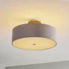 Nowodvorski Lighting Loftlamper|Loftlamper > Loftlampe Viviane med tekstilskærm, grå