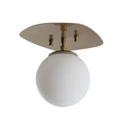Opviq Loftlamper|Loftlamper > Loftlampe Well, guldfarvet, glas, Ø 20 cm, E14