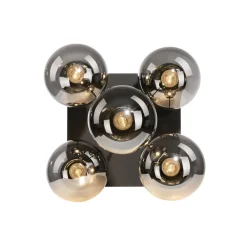 JUST LIGHT. GmbH Loftlamper|Loftlamper > Loftslampe Big Widow, glaskugler, fem flammer