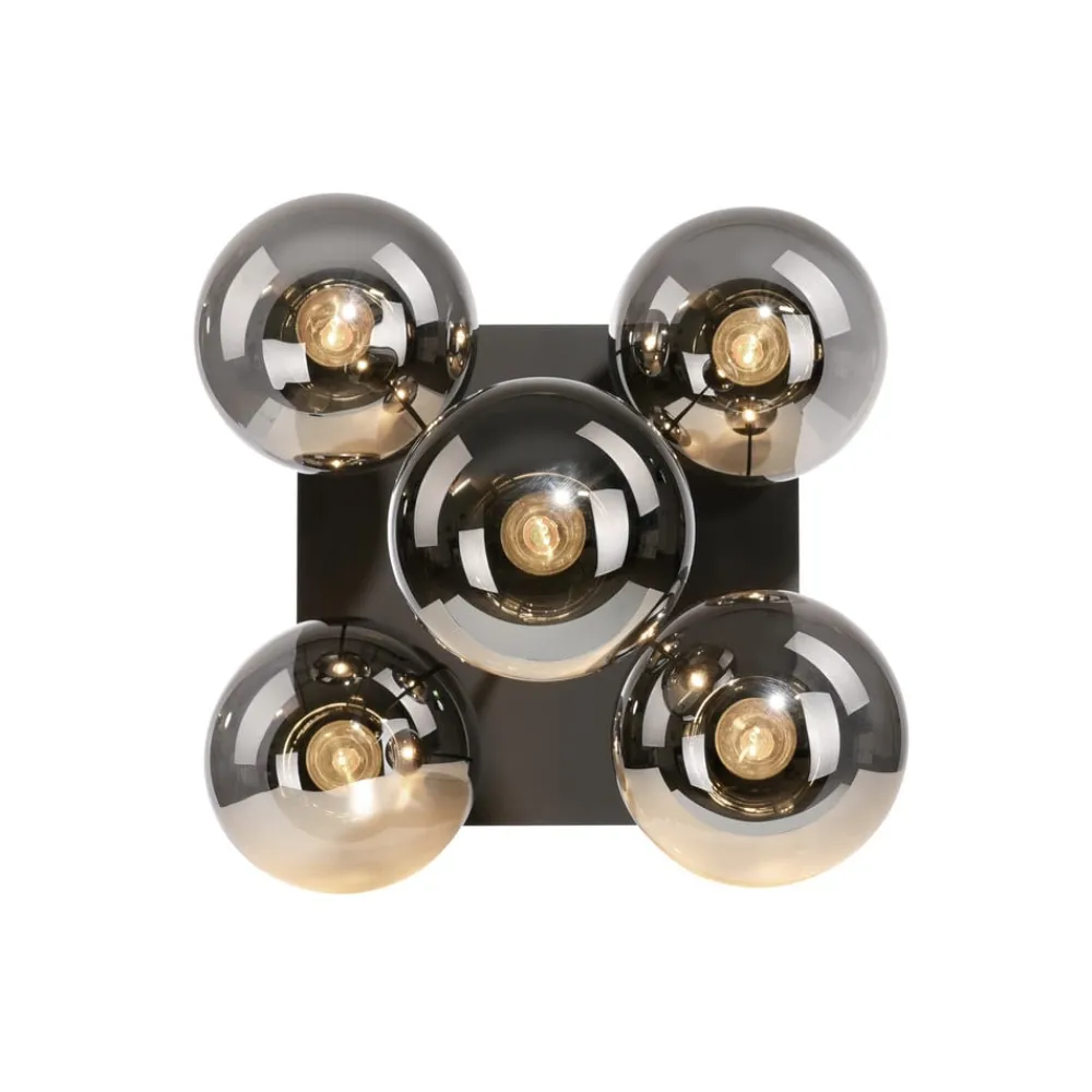 JUST LIGHT. GmbH Loftlamper|Loftlamper > Loftslampe Big Widow, glaskugler, fem flammer