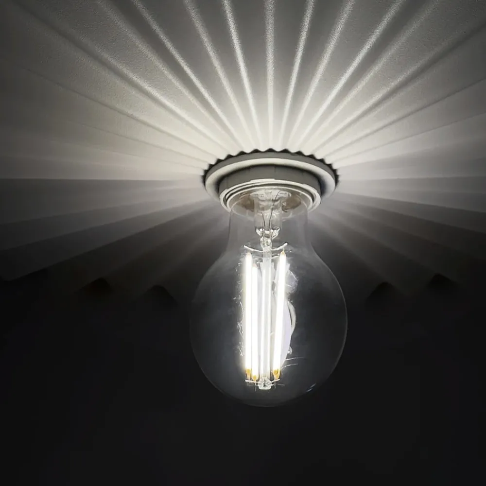 Loftlamper ^ Linea Light Loftslampe Doge_S, hvid, metal, Ø 39 cm, E27