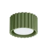 Loftlamper|Loftlamper ^ SOLLUX LIGHTING Loftslampe RIBLA, olivengrøn, Ø 10 cm, metal, GX53