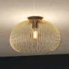 EGLO Loftlamper > Loftslampe Venezuela, skærm lavet af gyldne stænger