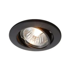 Deko-Light Indbygningsspots > Loftsmonteret ring GU10 uden pære, sort