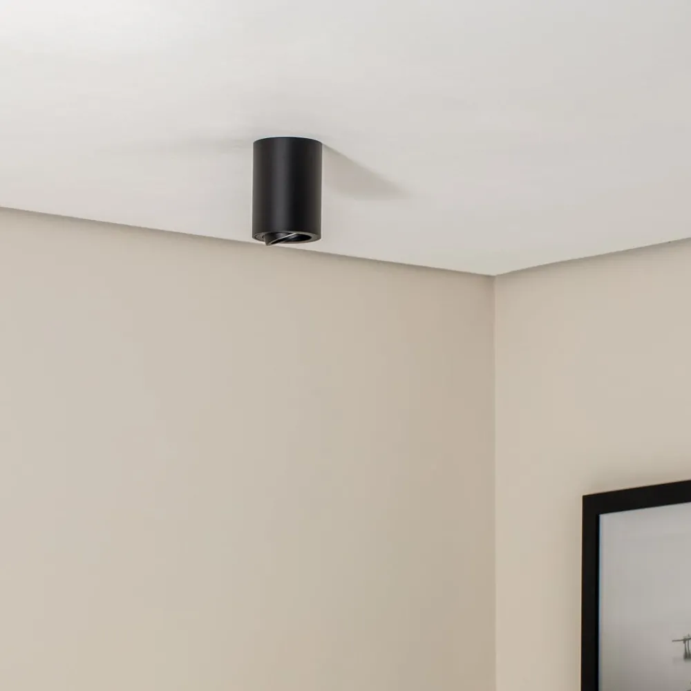 Eko-Light Loftlamper|Spotlights > Loftspot Bima, rund sort
