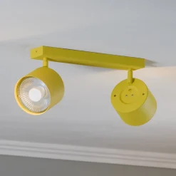 Argon Loftlamper|Loftlamper > Loftspot Chloe justerbar med 2 lyskilder, gul