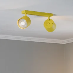 Argon Loftlamper|Loftlamper > Loftspot Chloe justerbar med 2 lyskilder, gul
