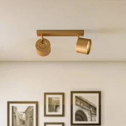 Argon Loftlamper|Loftlamper > Loftspot Chloe justerbar med 2 lyskilder, guld