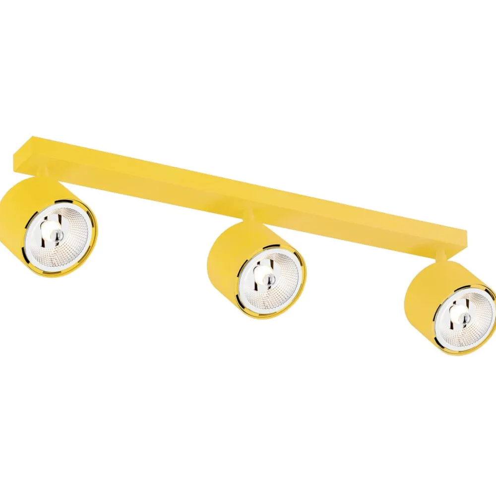 Loftlamper|Loftlamper ^ Argon Loftspot Chloe justerbar med 3 lyskilder, gul