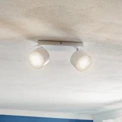 Eko-Light Loftlamper|Loftlamper > Loftspot Cloudy med 2 lyskilder, hvid