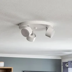 Eko-Light Spotlights > Loftspot Cloudy med 3 lyskilder, hvid rund