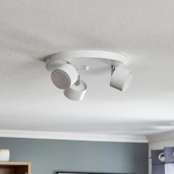Eko-Light Spotlights > Loftspot Cloudy med 3 lyskilder, hvid rund