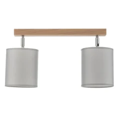 Loftlamper|Spotlights ^ BRITOP Loftspot Corralee, grå, 2 lyskilder
