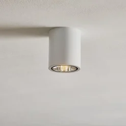 Loftlamper ^ Luminex Loftspot Downlight round i hvid, Ø 11 cm