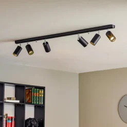 Gang|Loftlamper ^ Nowodvorski Lighting Loftspot Eye Spot med 6 lyskilder, sort