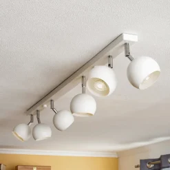 Loftlamper|Spotlights ^ SOLLUX LIGHTING Loftspot Flame, hvid, 6 lyskilder