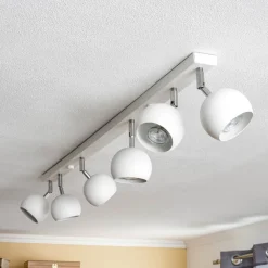 Loftlamper|Spotlights ^ SOLLUX LIGHTING Loftspot Flame, hvid, 6 lyskilder