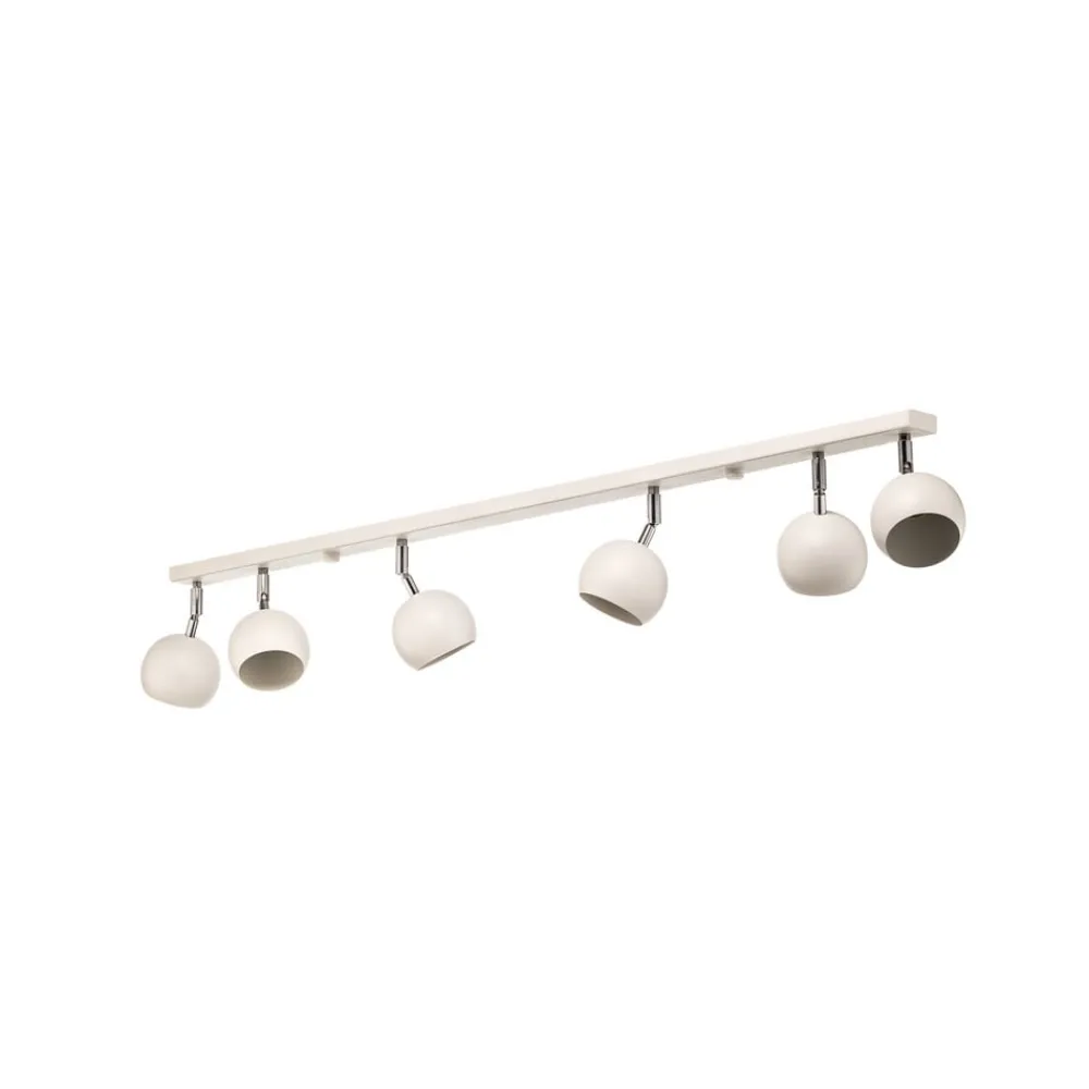Loftlamper|Spotlights ^ SOLLUX LIGHTING Loftspot Flame, hvid, 6 lyskilder
