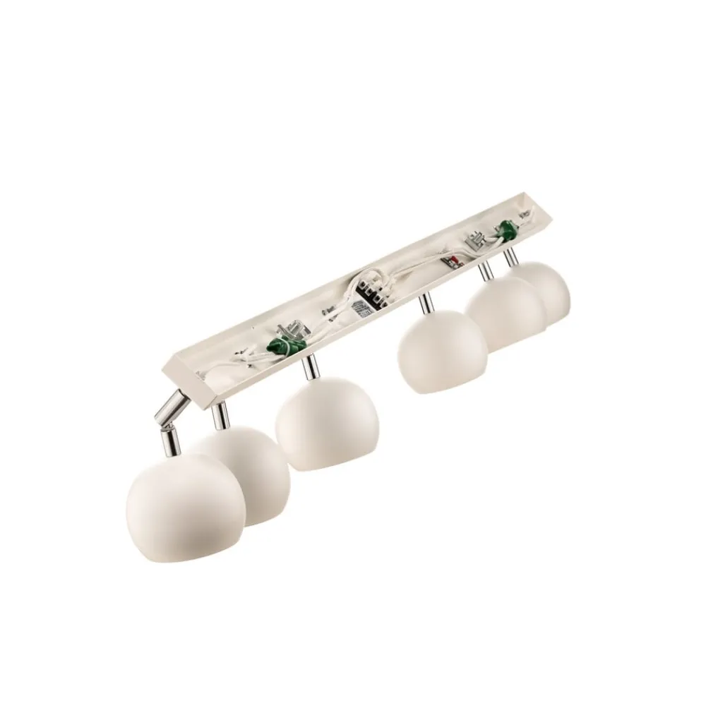 Loftlamper|Spotlights ^ SOLLUX LIGHTING Loftspot Flame, hvid, 6 lyskilder