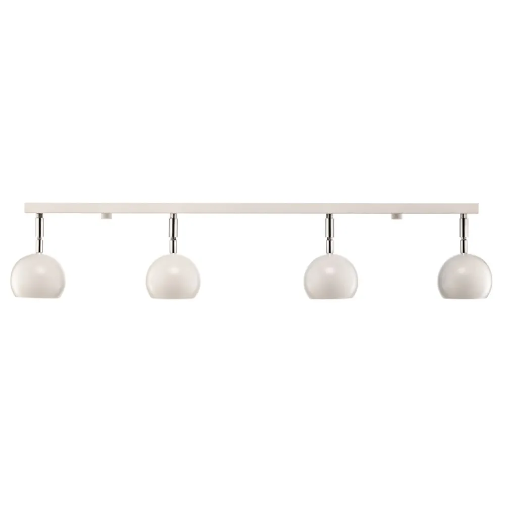 Loftlamper|Loftlamper ^ SOLLUX LIGHTING Loftspot Flame, hvid, 4 lyskilder, lang