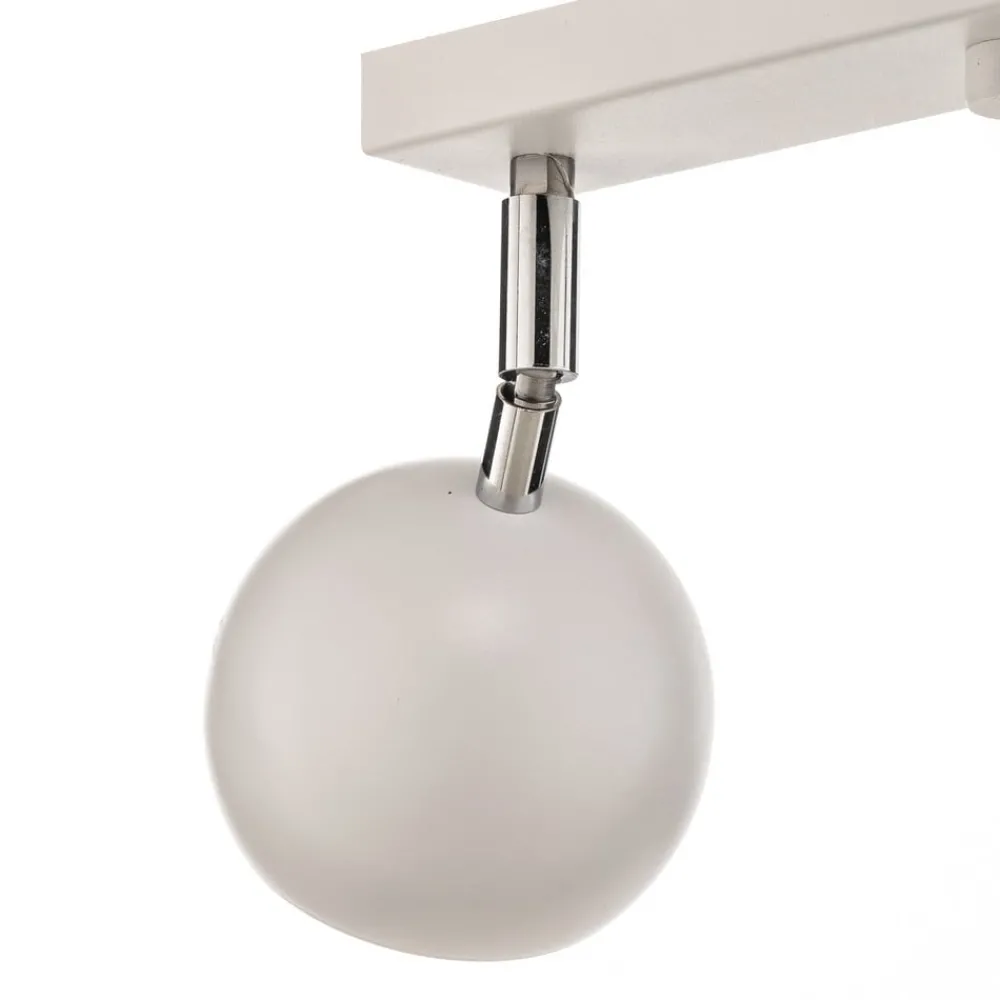 Loftlamper|Loftlamper ^ SOLLUX LIGHTING Loftspot Flame, hvid, 4 lyskilder, lang