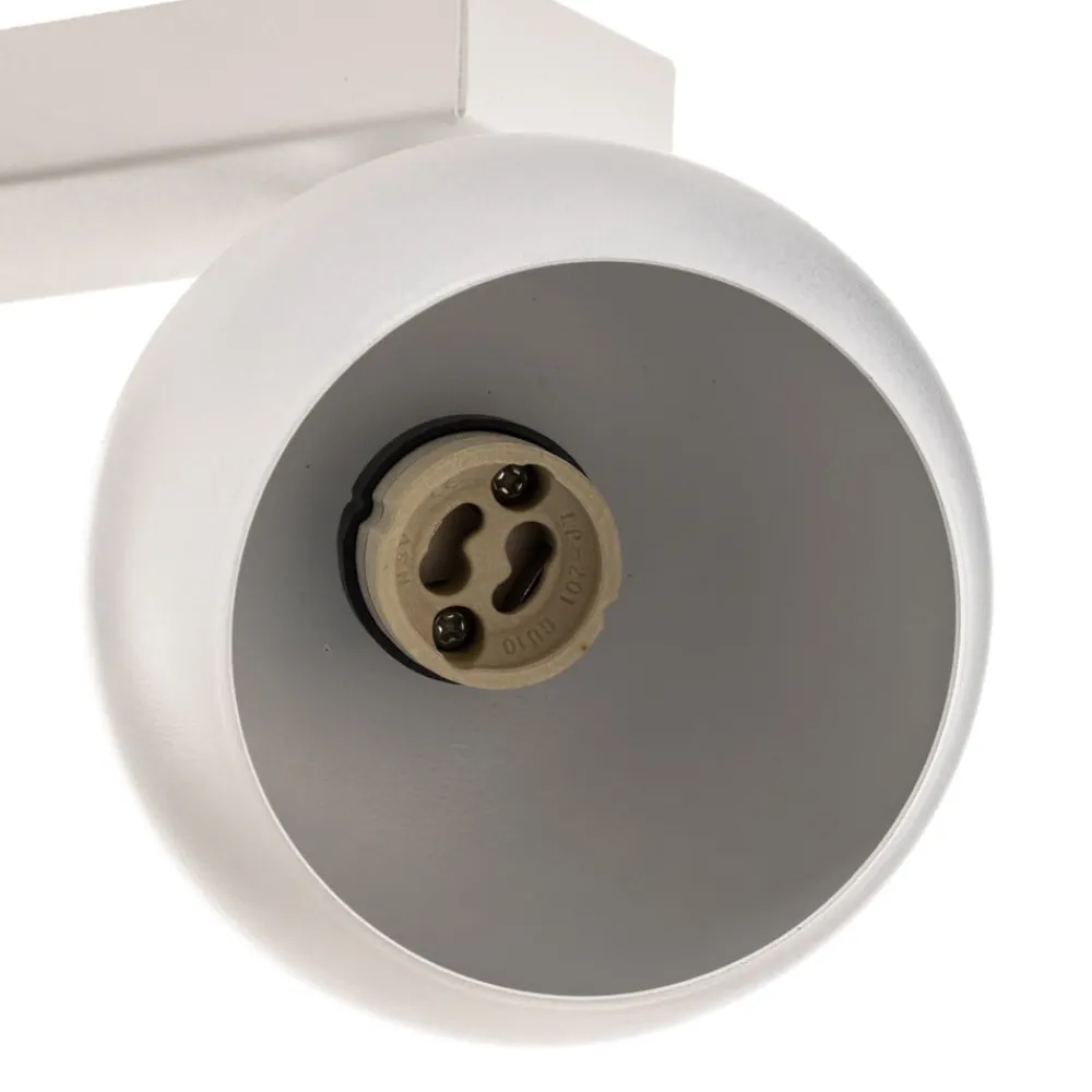 Loftlamper|Loftlamper ^ SOLLUX LIGHTING Loftspot Flame, hvid, 4 lyskilder, lang