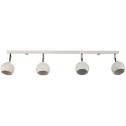 Loftlamper|Loftlamper ^ SOLLUX LIGHTING Loftspot Flame, hvid, 4 lyskilder, lang