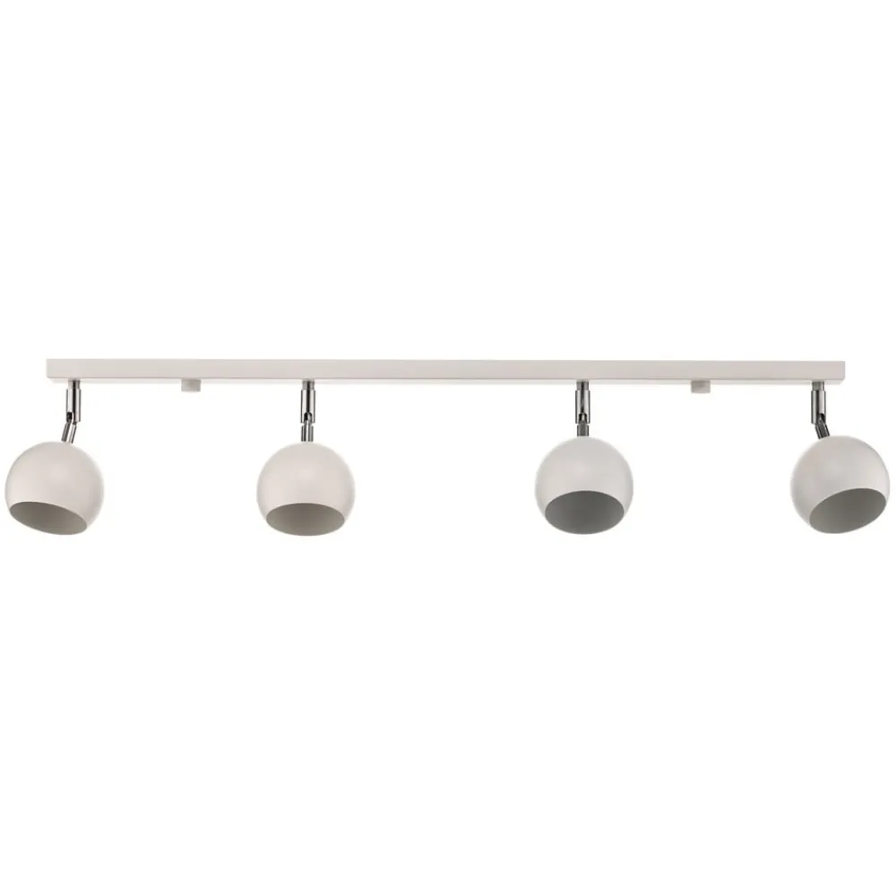 Loftlamper|Loftlamper ^ SOLLUX LIGHTING Loftspot Flame, hvid, 4 lyskilder, lang