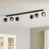 SOLLUX LIGHTING Loftlamper|Spotlights > Loftspot Flame, sort, 6 lyskilder