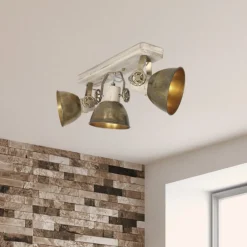 Steinhauer Loftlamper|Spotlights > Loftspot Gearwood, 3 lyskilder bronze
