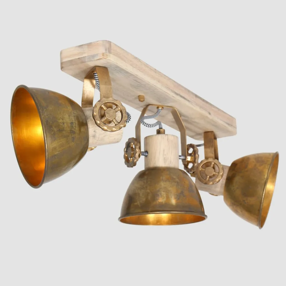 Steinhauer Loftlamper|Spotlights > Loftspot Gearwood, 3 lyskilder bronze